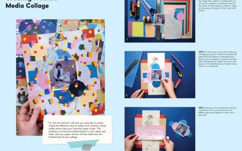 Kolorowa **collage co to** za technika? Instrukcja krok po kroku, jak stworzyć własną kompozycję z papieru, zdjęć i ozdób.