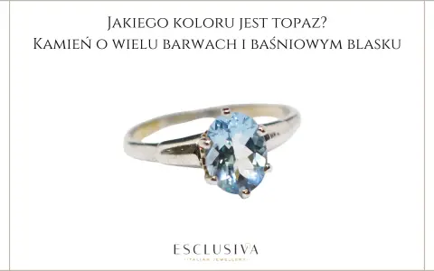 Srebrny pierścionek z owalnym, błękitnym kamieniem topaz, który zachwyca baśniowym blaskiem.