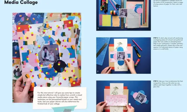 Kolorowa **collage co to** za technika? Instrukcja krok po kroku, jak stworzyć własną kompozycję z papieru, zdjęć i ozdób.